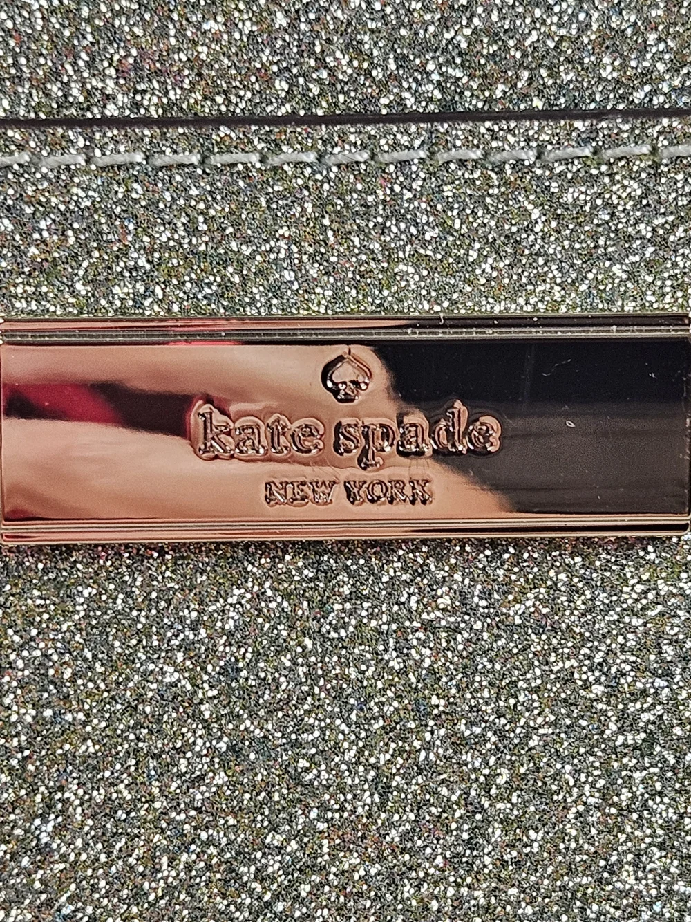 NWT Kate Spade Kenzie Glitter Seawater (300) Wallet & Card Holder